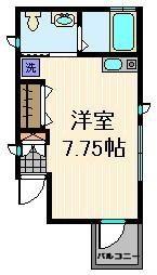 ユイマール北千住(ワンルーム/2階)の間取り写真