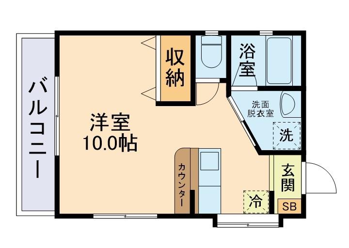 クレリア大江東(ワンルーム/2階)の間取り写真
