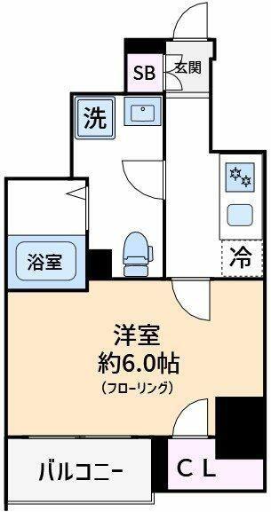 BELL GRADE OM(1K/1階)の間取り写真