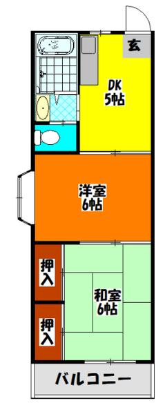 トップイット門真(2DK/4階)の間取り写真