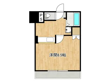 KL荒田(1K/4階)の間取り写真