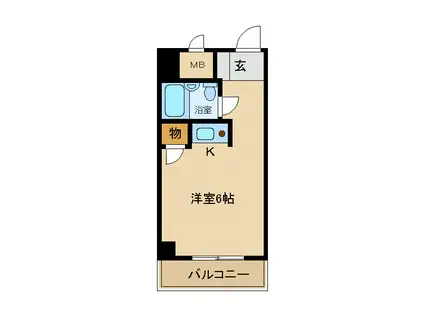 レバンガ新大阪イースト(ワンルーム/5階)の間取り写真