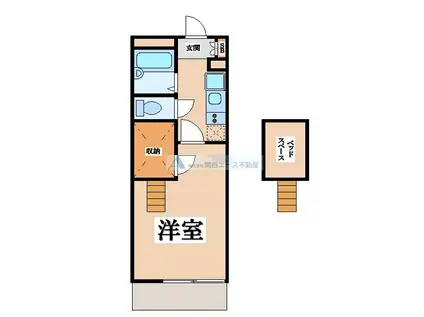 レオパレスエーデル菱屋西(1K/3階)の間取り写真