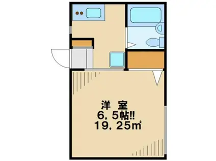 シティハイム大塚II(1K/1階)の間取り写真