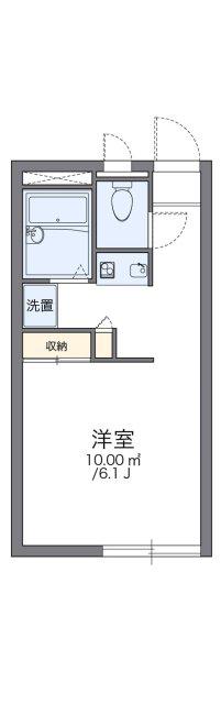 レオパレスひいらぎ(1K/1階)の間取り写真