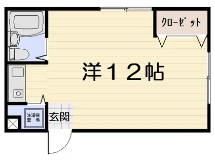 ラフォーレ松阪(ワンルーム/1階)の間取り写真