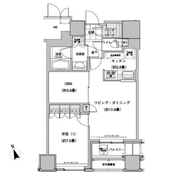 ウエストパークタワー池袋 2階階 間取り