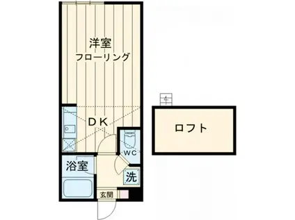 セザンヌ王ヶ崎(ワンルーム/2階)の間取り写真