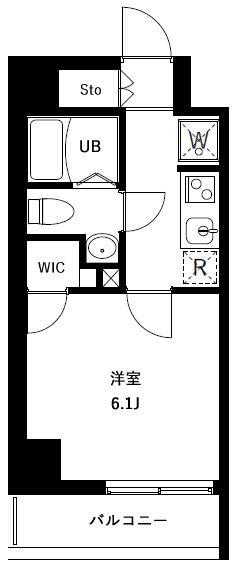 アーバンパークお花茶屋(1K/4階)の間取り写真