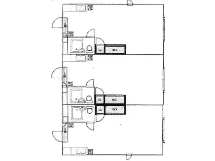 フォルモンドA棟(ワンルーム/2階)の間取り写真