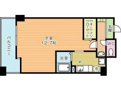 ユーフォリウム・マタマ(1K/10階)の間取り写真