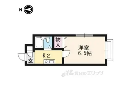ハイツコロボックル(1K/1階)の間取り写真