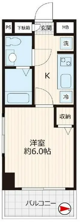 レアレジデンス稲毛 3階階 間取り