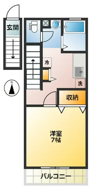 パークサイド東伏見南 2階階 間取り