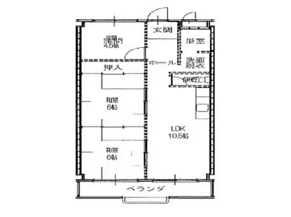 サンシャインイマ(3LDK/2階)の間取り写真