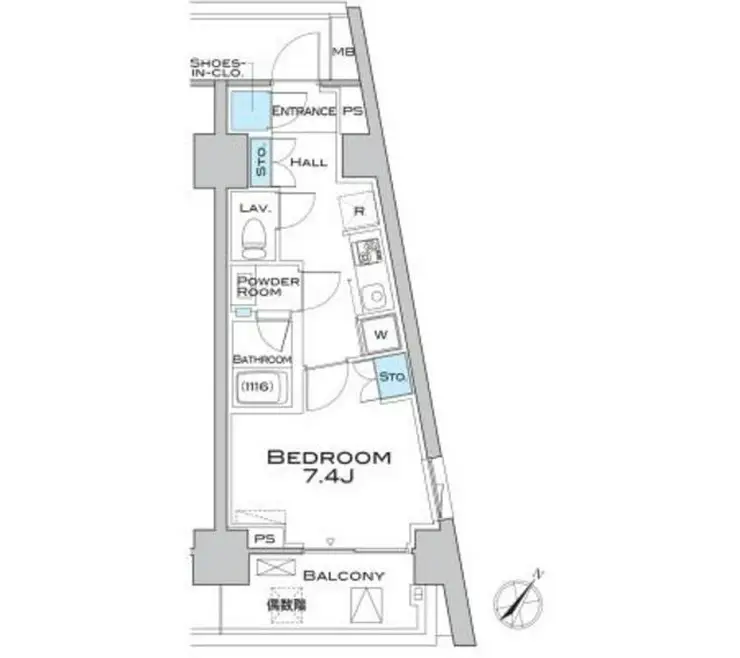 MFPRコート武蔵小山 5階階 間取り