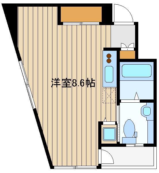 VENTO(ワンルーム/4階)の間取り写真