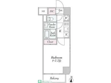 LOG板橋区役所前(1K/11階)の間取り写真