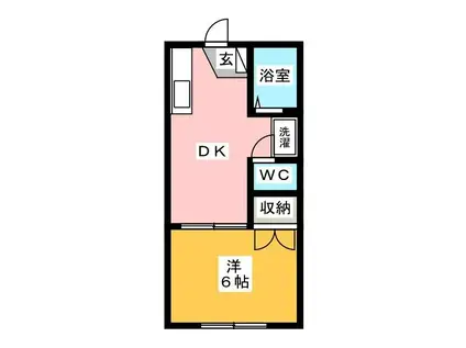 エミネンス目白(1DK/1階)の間取り写真