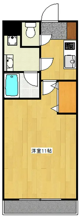 メルベーユ町田 1階階 間取り