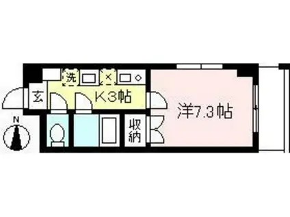 SHIRAITO MS‐1(1K/2階)の間取り写真