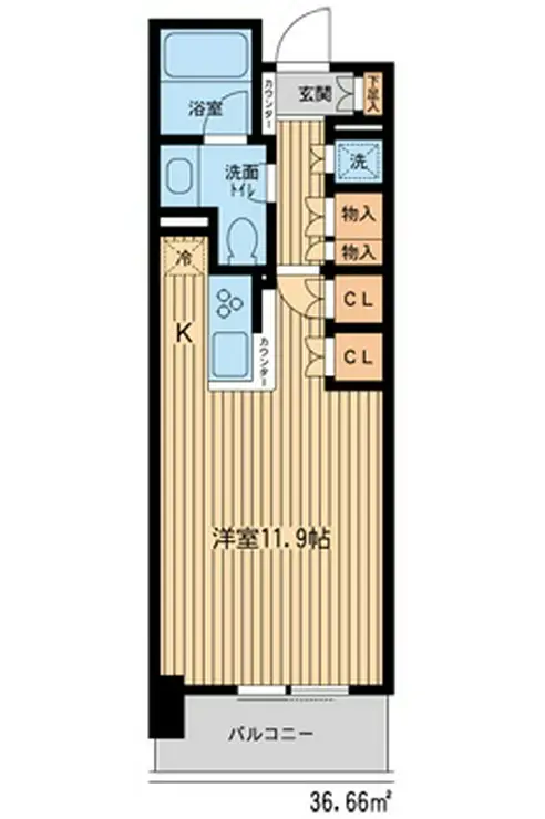 エイチエフ新横浜レジデンス 9階階 間取り