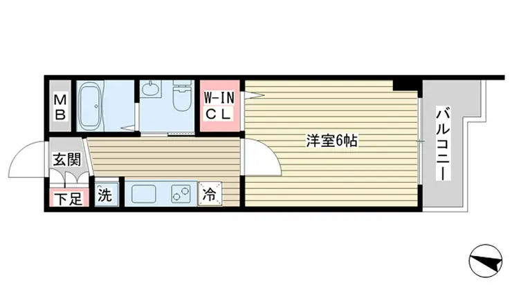 シャルム武蔵小山 4階階 間取り