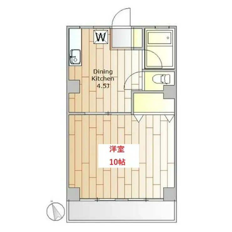 マンション富士 2階階 間取り