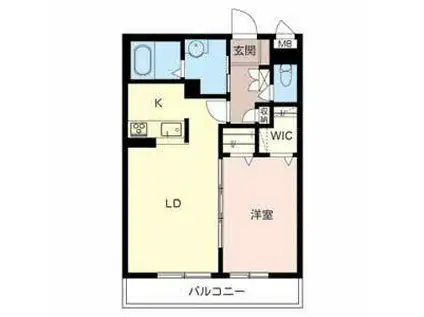 シャーメゾン・メルヴィーユ(1LDK/2階)の間取り写真