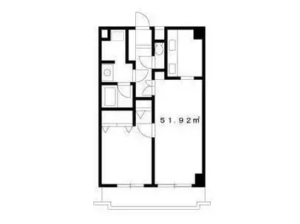 綾東ヴィレッジ弐番館(1LDK/4階)の間取り写真