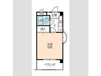 アーバンライフ豊橋(1K/2階)の間取り写真