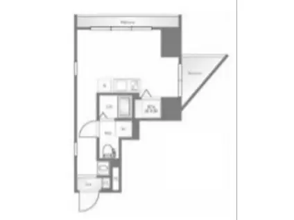 ライオンズマンション西五反田第2(ワンルーム/4階)の間取り写真