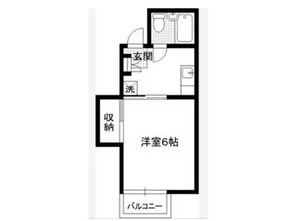コーポサクセス(1K/1階)の間取り写真