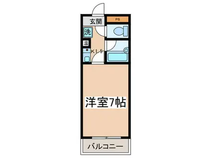 大塚・堰場ハイツ(1K/1階)の間取り写真