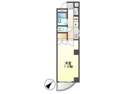 ディアナ水谷(1K/5階)の間取り写真