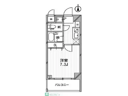 アーデン両国(1K/6階)の間取り写真