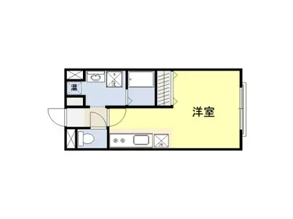 OKマンション5(1K/2階)の間取り写真