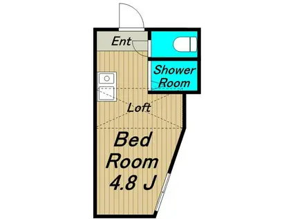 LERA方南(ワンルーム/2階)の間取り写真
