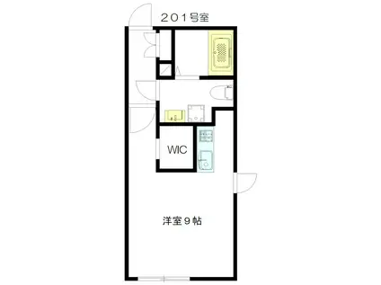 ブランシェ江古田(1K/2階)の間取り写真