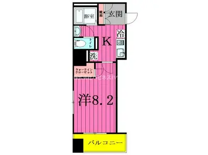 S-FORT柏エスフォートカシワ(1K/3階)の間取り写真