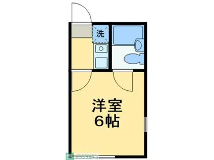 シャンテ北千住(1K/1階)の間取り写真