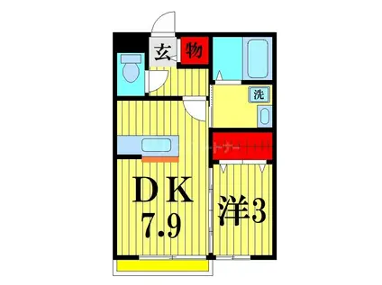 プリミエ(1LDK/2階)の間取り写真