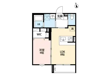 ROBOT HOME 蕨III(1LDK/3階)の間取り写真