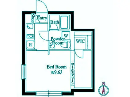 カーサピアッチェ蒲田イースト(1K/1階)の間取り写真