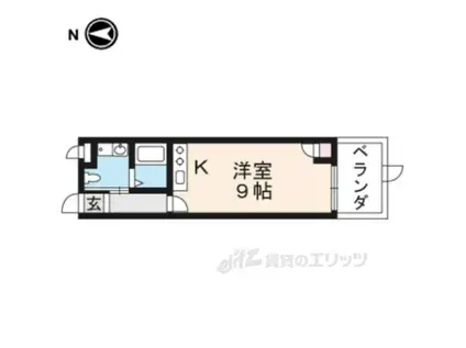 IYEMON伏見大手筋(ワンルーム/3階)の間取り写真