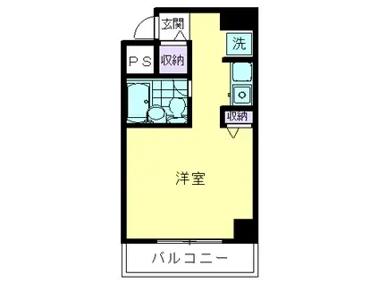 オークヒルズ新板橋(ワンルーム/7階)の間取り写真