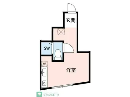 メゾンファーストスター(ワンルーム/1階)の間取り写真