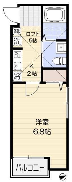 ソラーナレジデンス(1K/3階)の間取り写真