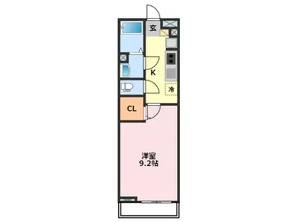 リブリ・エクセル(1K/1階)の間取り写真