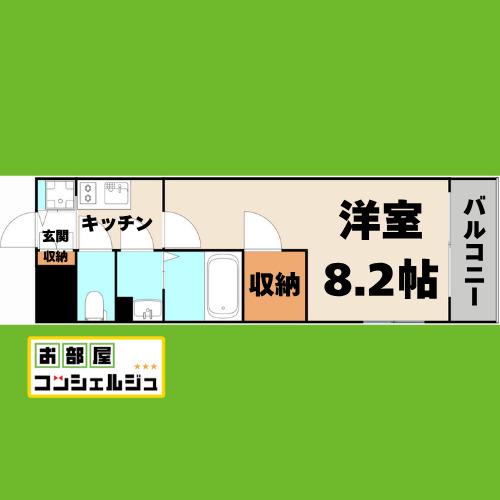 エスリード大須プレシア(1K/6階)の間取り写真